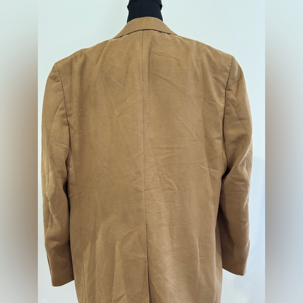 Bret Pulitzer 46 Regular Supra Suede Men's Tan Blazer 853 - Picture 5 of 10